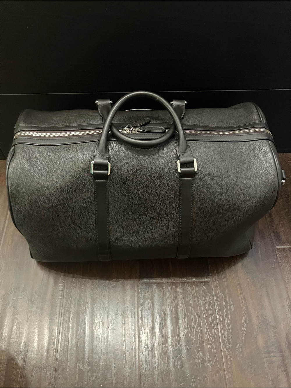 Suitsupply dark brown leather duffel bag - Picture 2 of 10